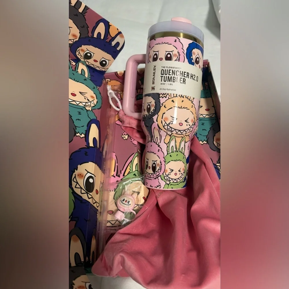 Stanley “Love Shack Fancy” Collab Labubu H2.0 Tumbler! NEW in Box with Dusty! - Picture 1 of 8